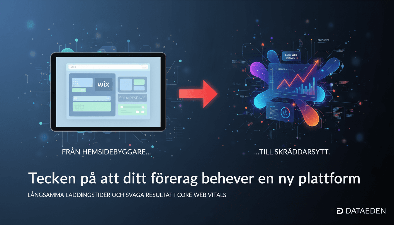 FrÄn hemsidebyggare till skrÀddarsytt: Tecknen pÄ att ditt företag behöver en ny plattform hero image
